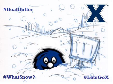 Xavier hosts #19 Butler in snowy Cincinnati