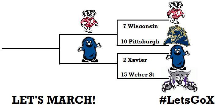 2 Xavier vs 7 Wisconsin Sunday for spot in Sweet 16!